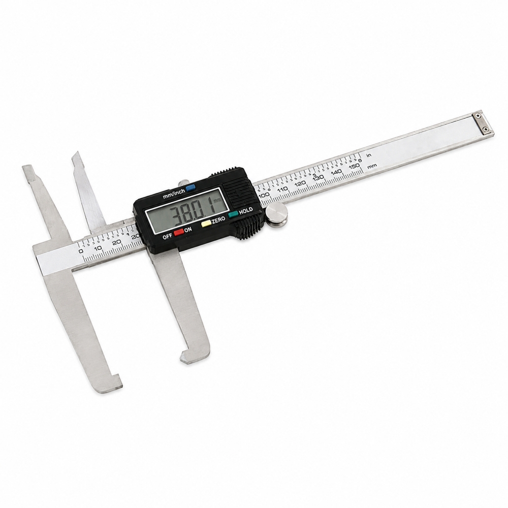 Calibre digital para discos de freno y tambores con pantalla LCD