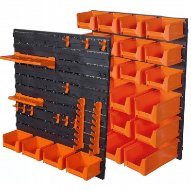 Sistema organizador mural Tactix de dos paneles configurables