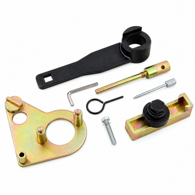 Kit calado distribución Renault Nissan Opel con útiles para cigüeñal, árbol de levas y tensores.