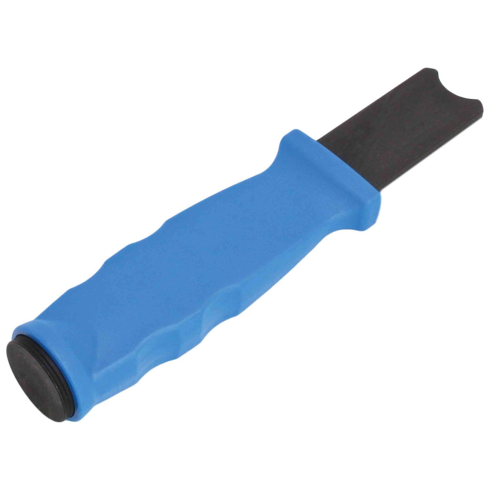 Herramienta para montar clips de cruceta con hoja en V e imán