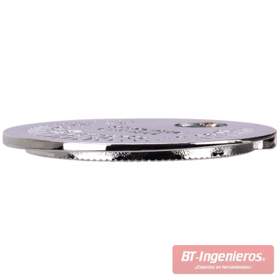 Galga circular de espesor progresivo para separación de bujías