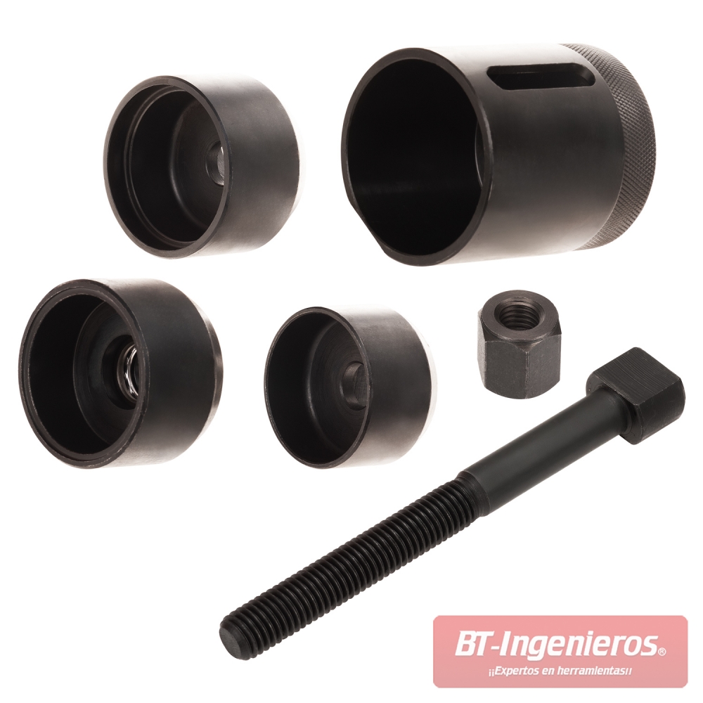 Juego extractor casquillos eje trasero BMW con husillo y cazoletas