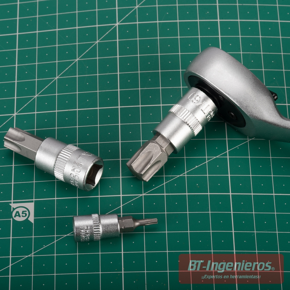 Vasos con punta Torx para carraca 1/4 y 3/8 BT10420