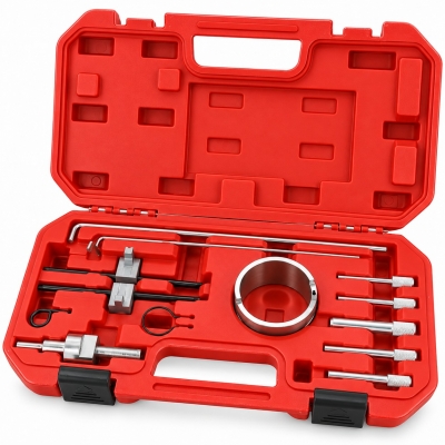 Kit de calado distribución PSA 1,8 y 2,0 gasolina EW con pasadores y útiles en maletín.