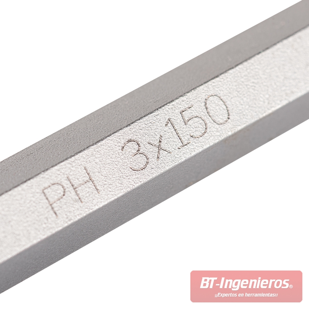 Destornillador Phillips PH3 x 15 cm pasante Cr-V