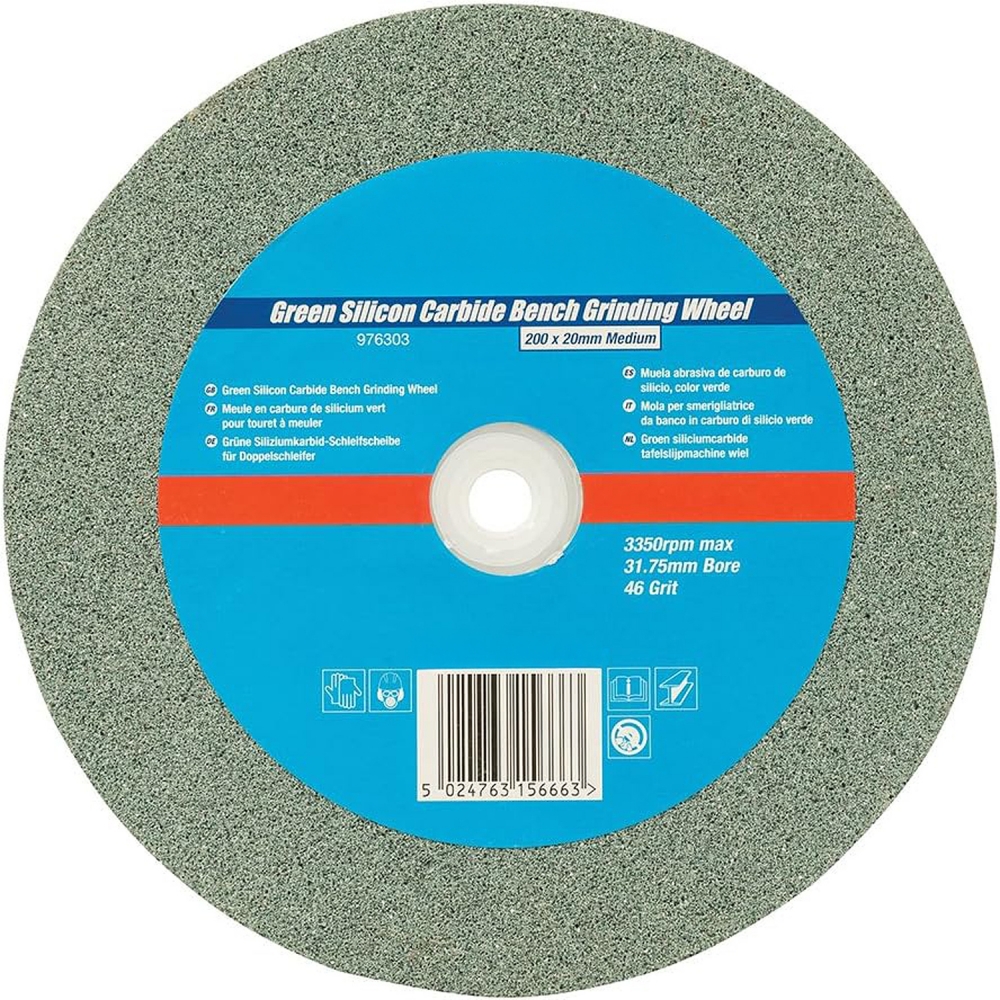 Muela de carburo de silicio verde 20 x 2 cm grano 46 BT16199