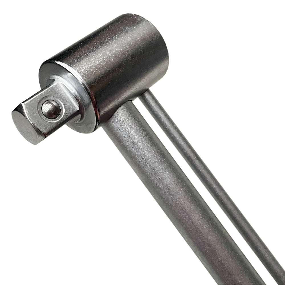 Detalle del cuadradillo de 1/2" con bola de retención de la llave dinamométrica