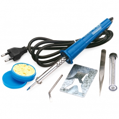 Kit de soldadura de estaño 25 W con puntas y accesorios