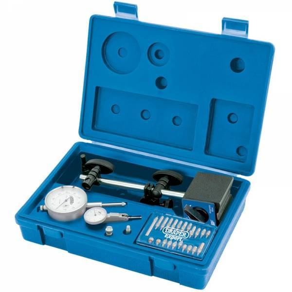 Kit reloj comparador con base y puntas.