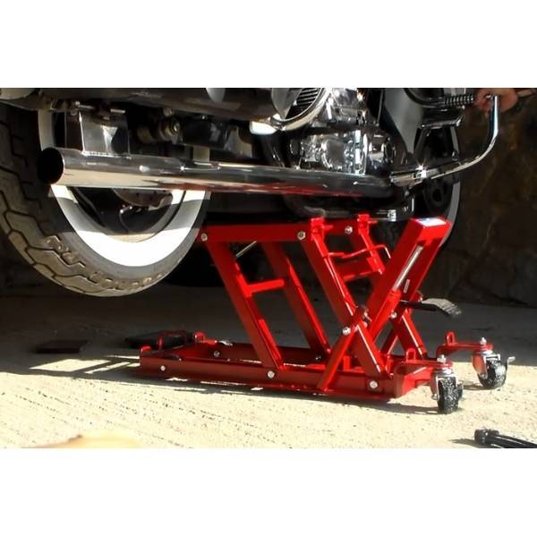 Élévateur Hydraulique BGS 8389 Pour Moto Et Quad - Capacité 680 Kg, Hauteur Max 420 Mm, Cadre Caoutchouc