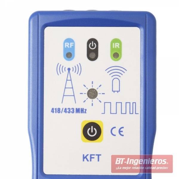 Panel con indicaro de encendido, radiofrecuencia e infrarojo