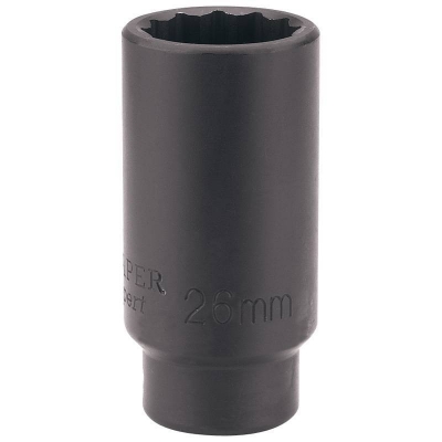 Llave de Vaso métrica de 1/2 Pulgada Llave de Vaso de Impacto de 21 mm 27 mm 24 mm Show 27 mm 22 mm 