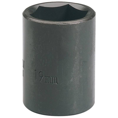 Llave de vaso de impacto de 19 mm. 1/2". Hexagonal