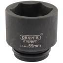 Llave de vaso de impacto de 55 mm. 3/4". Hexagonal