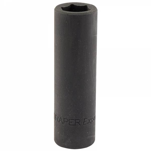 Llave de vaso de impacto larga de 15 mm. 1/2". Hexagonal