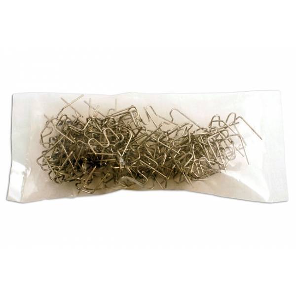 100 grapas en W para grapadora de plásticos. 0.8 mm.