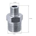 Pack de 3 reductores de 1/2" macho a 1/4" macho BSP