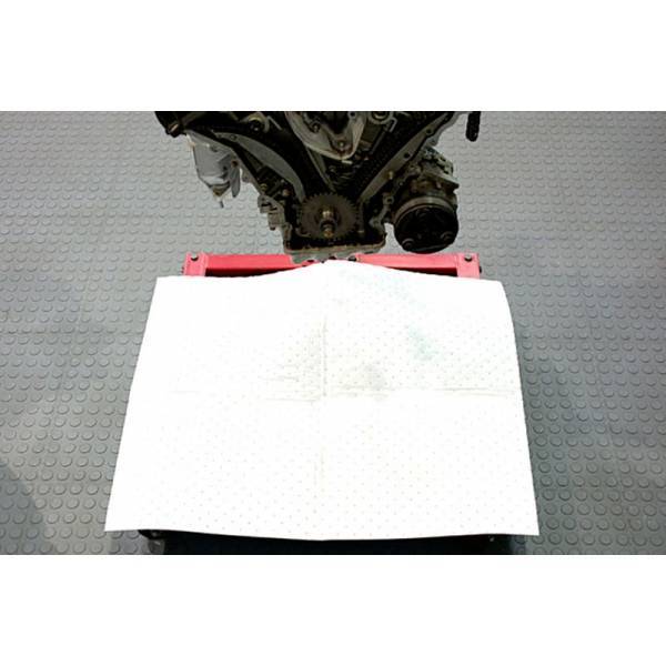 Pack de 3 mantas absorventes para derrames de aceite. 100 x 80 cm.