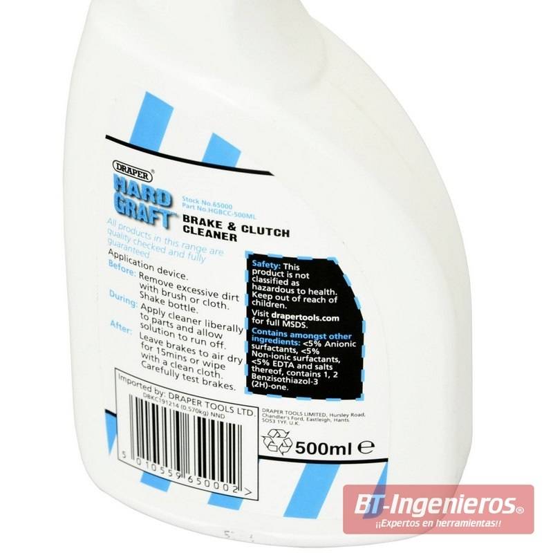 Spray limpiador de frenos y embrague de 500ml GOODYEAR - Piezas Coche