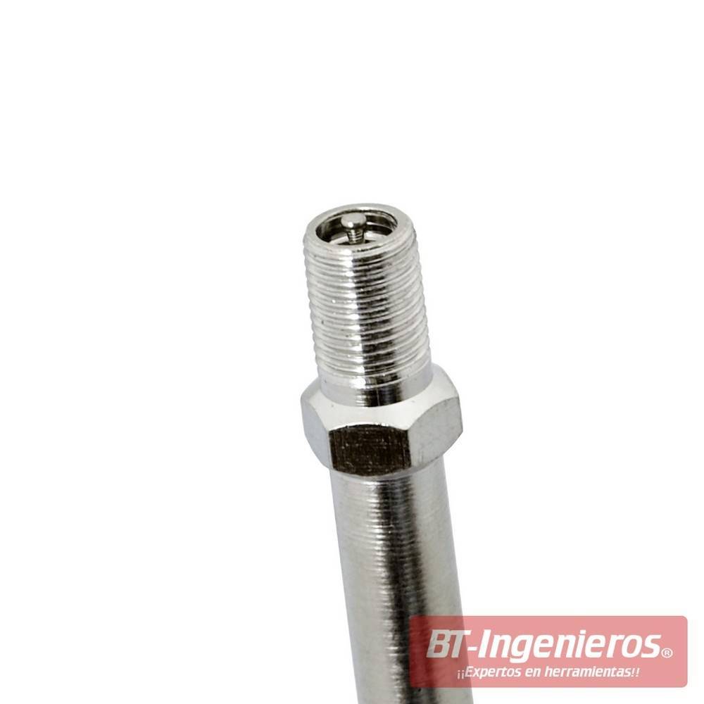Alargador metálico para válvulas. 60 mm.