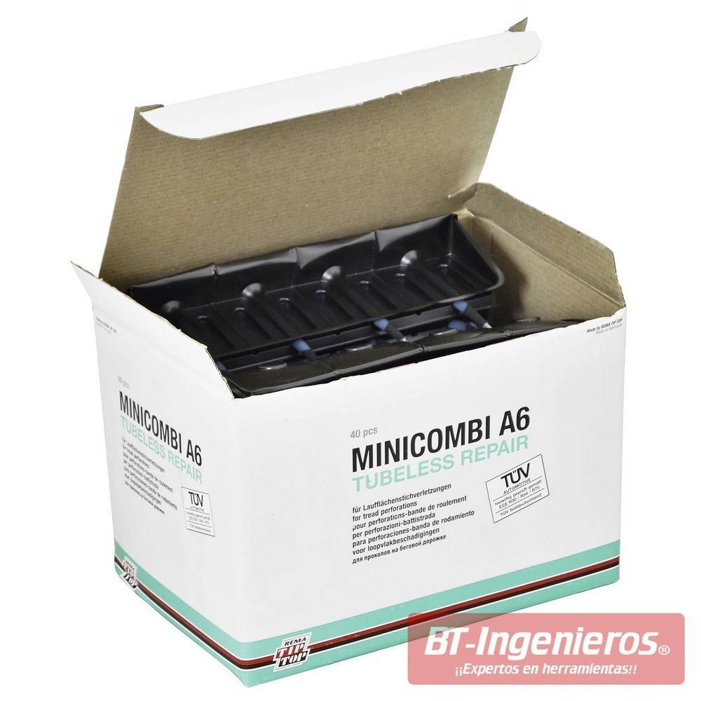 Caja con 40 unidades y el manual de instrucciones.