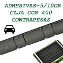 Contrapesas ahesivas. Tiras de 60 gramos (5/10 gramos) NEGRO