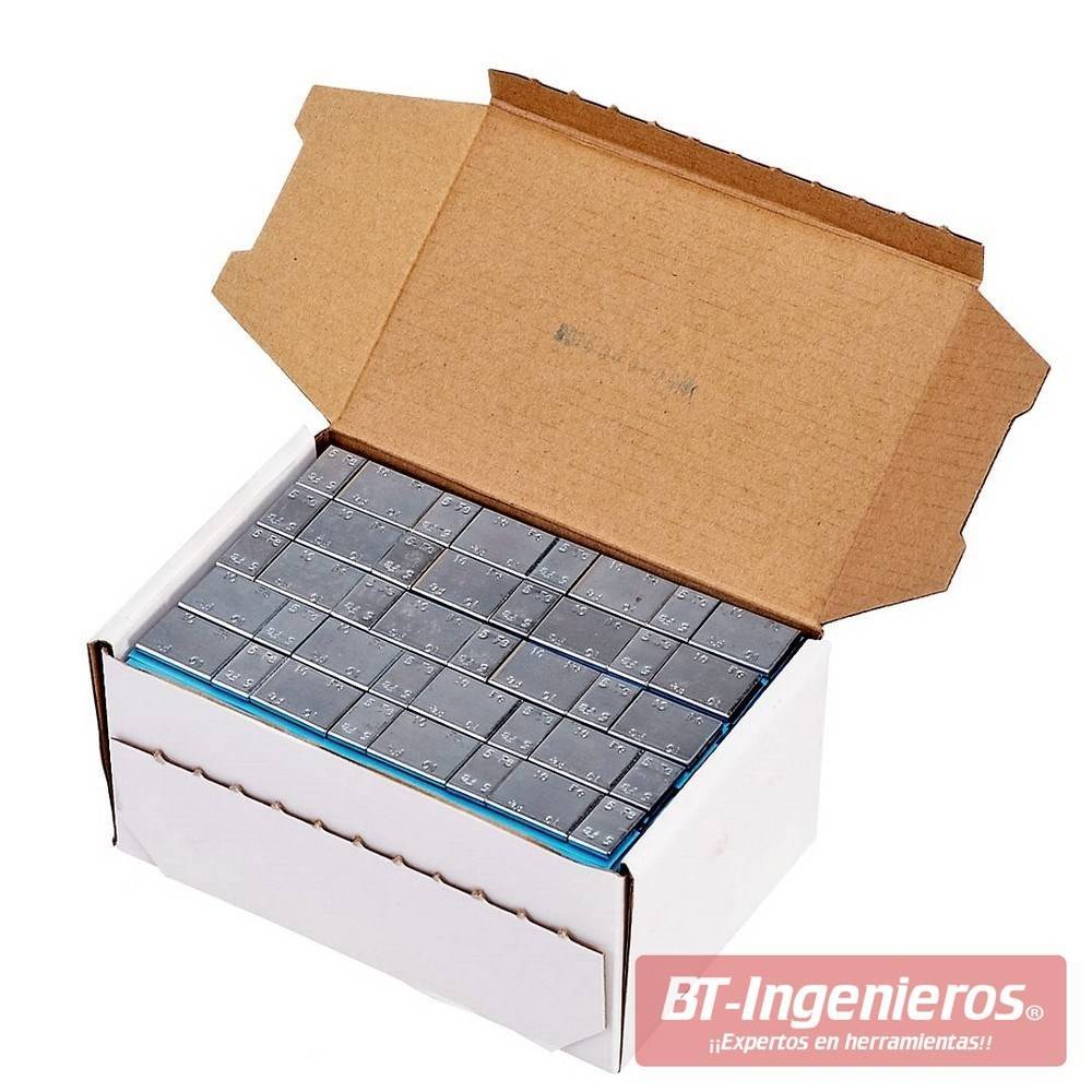 Caja con 100 tiras y 800 contrapesas