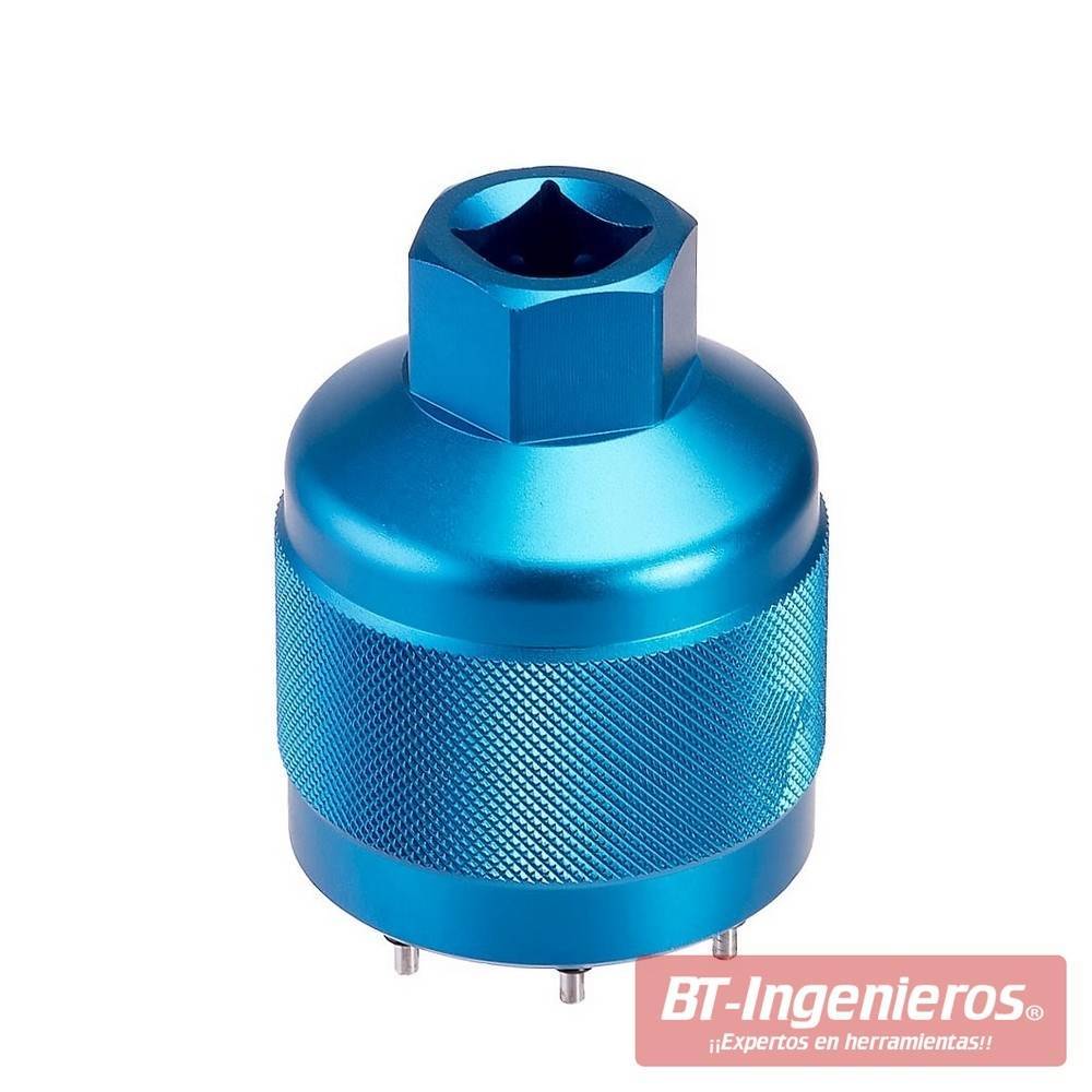 Para usar con llave de carraca de 1/2" o llave de 24 mm.