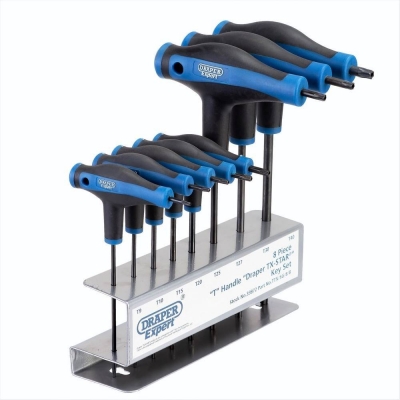 Juego de 8 llaves Torx en T. Draper Expert