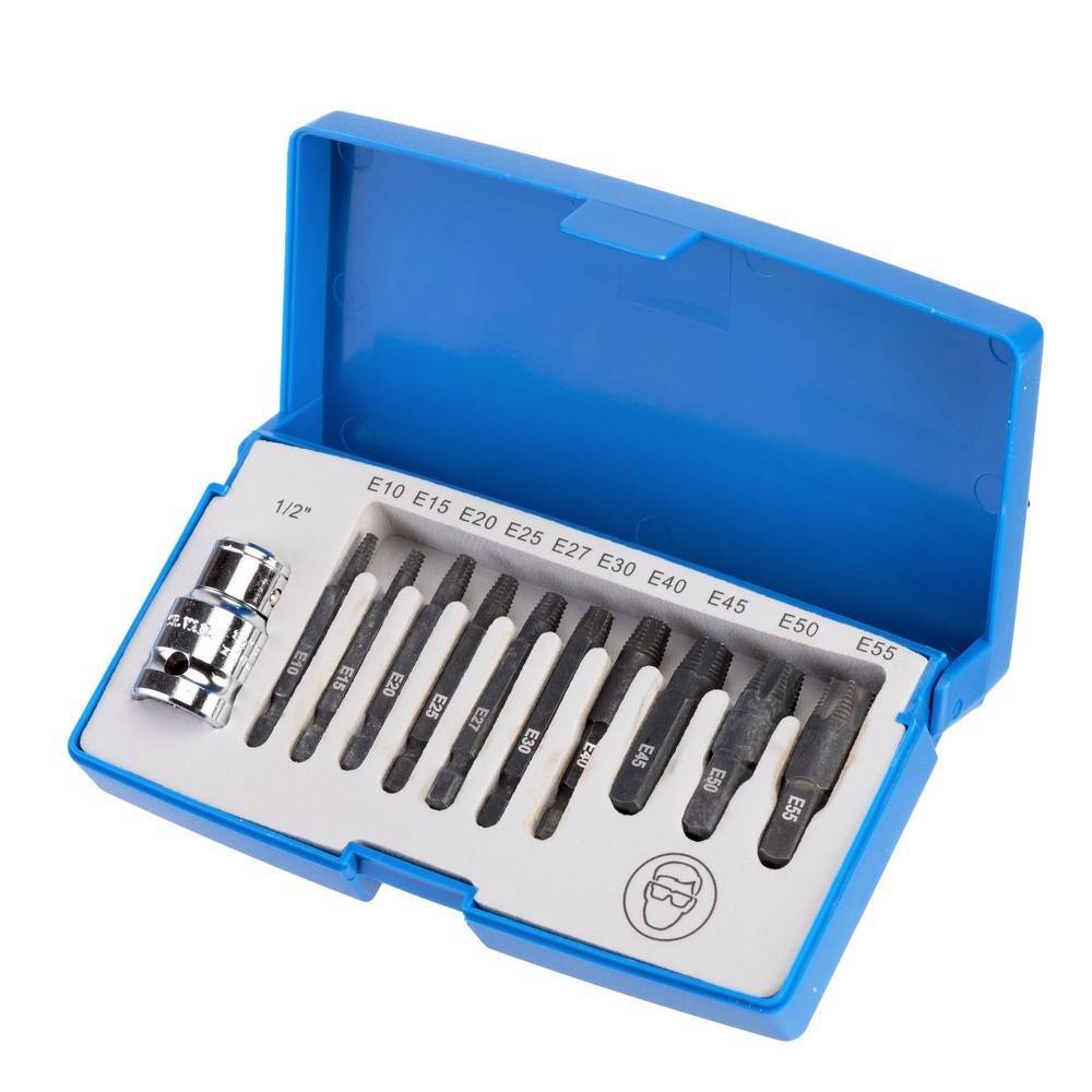 Extractores de tornillos Torx. 11 Piezas