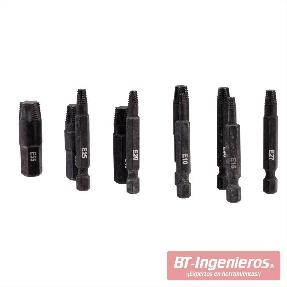 Extractores de tornillos Torx. Puntas de acero S2