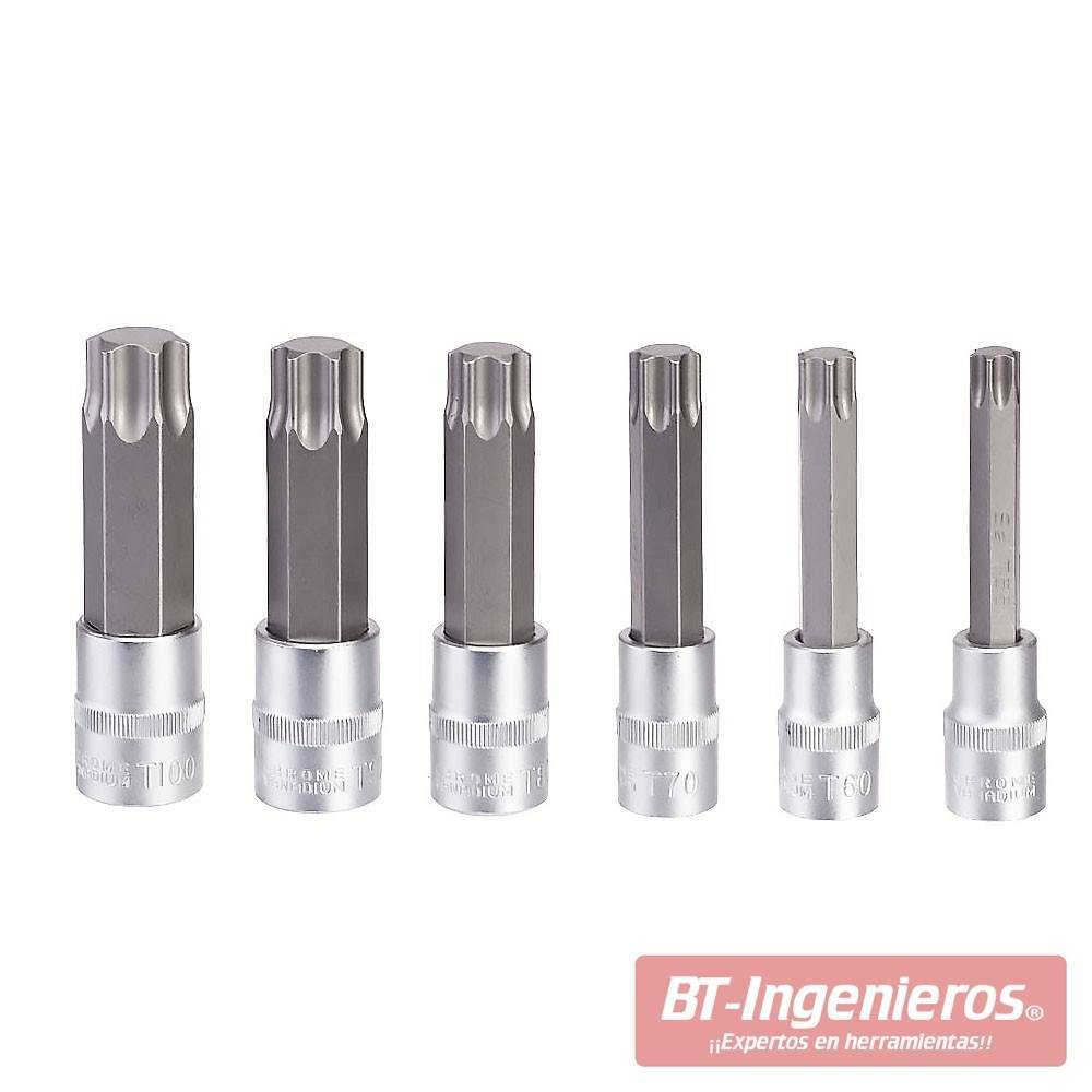 Llaves vaso torx. 100 mm. Gama profesional