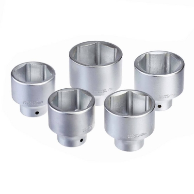 Llaves de vaso y carraca bihexagonal 12 caras 3/4' profesional 21 piezas  19-50 mm