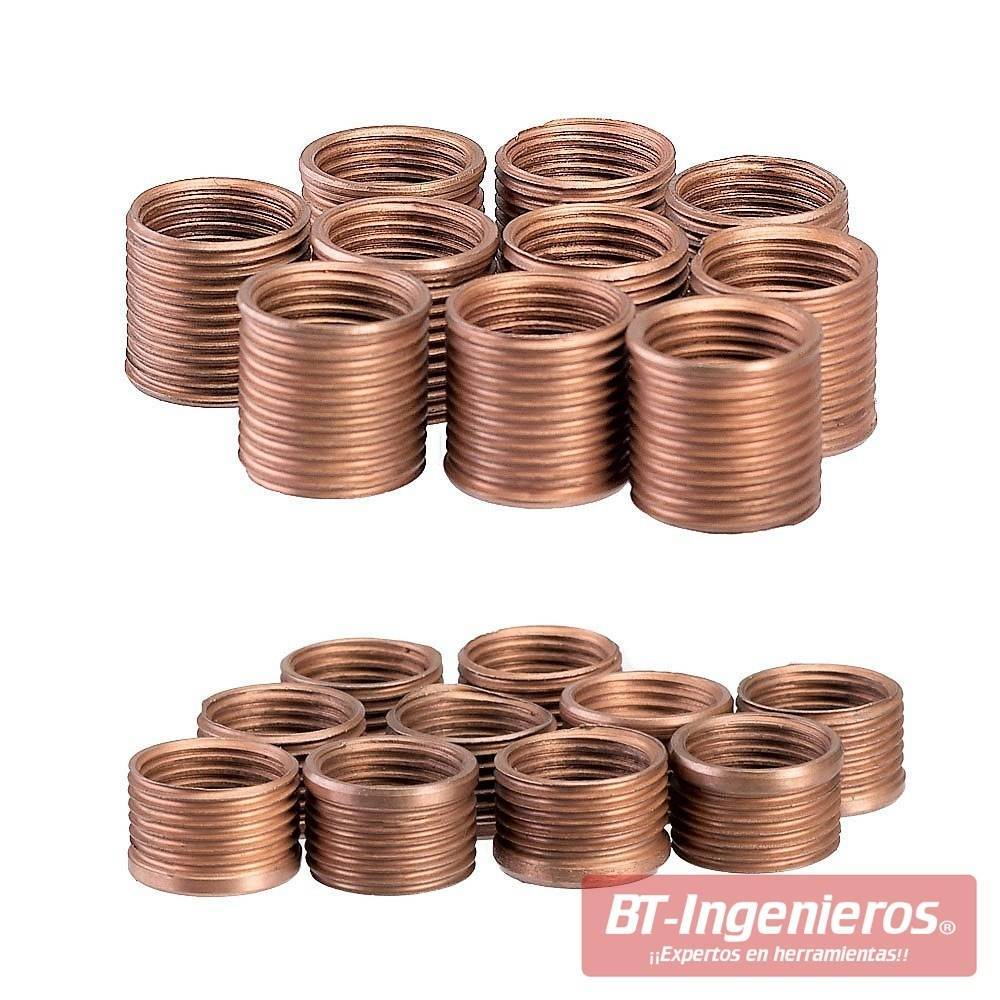 Kit de reparación de roscas de bujías. 25 piezas