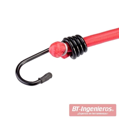 Cuerdas elásticas – SuperBungee Cords – 24 pulgadas (30 pulgadas incluidos)  se estira hasta 11 1/2 pies con ganchos moldeados de núcleo de acero de 3