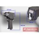 Pistola de impacto de perfil corto. Conjunto completo.