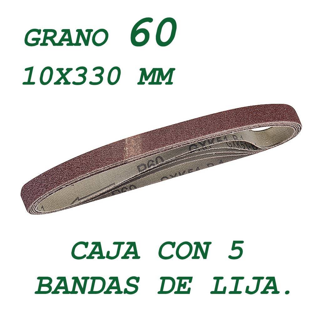 Banda de lija de 6,4 mm, grano 60 Lijar