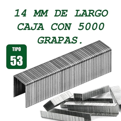 5000 Grapas tipo 53 de 14 MM de largo