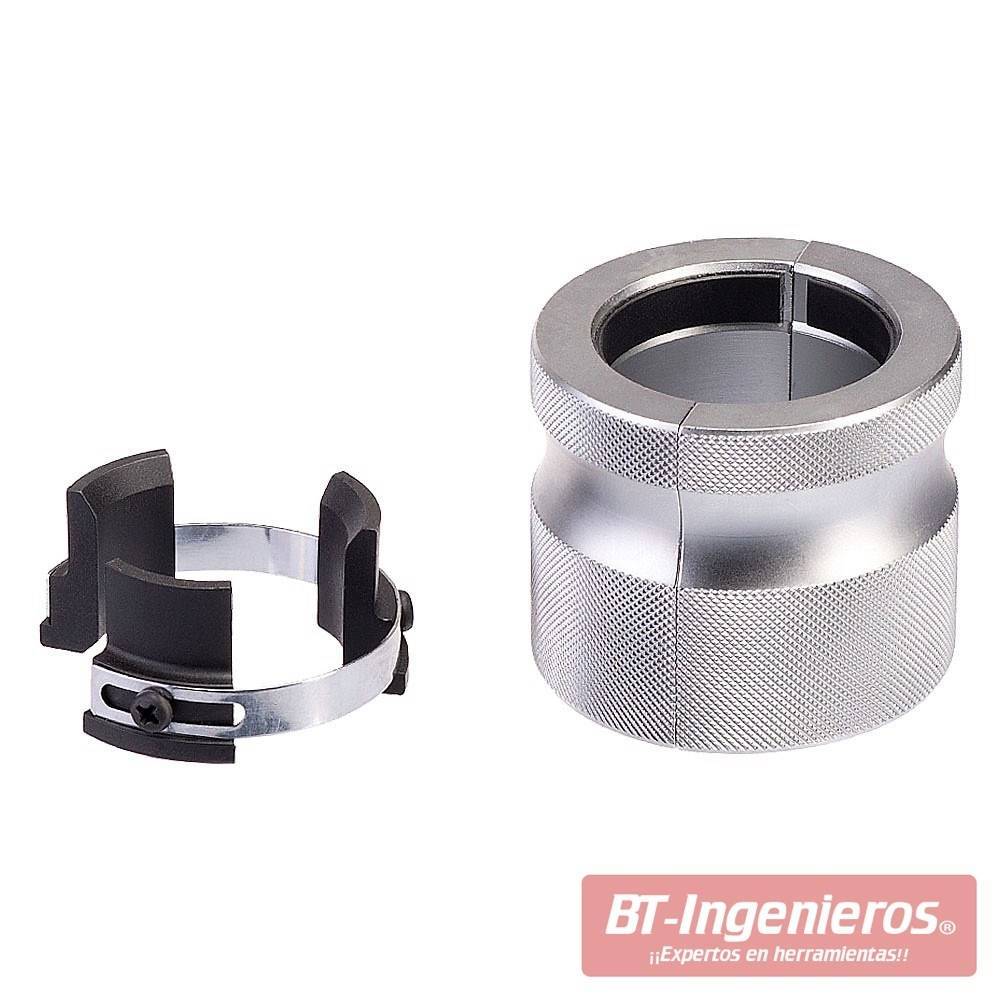 Instalador de retenes de horquilla abierto con cuerpo dividido de aluminio