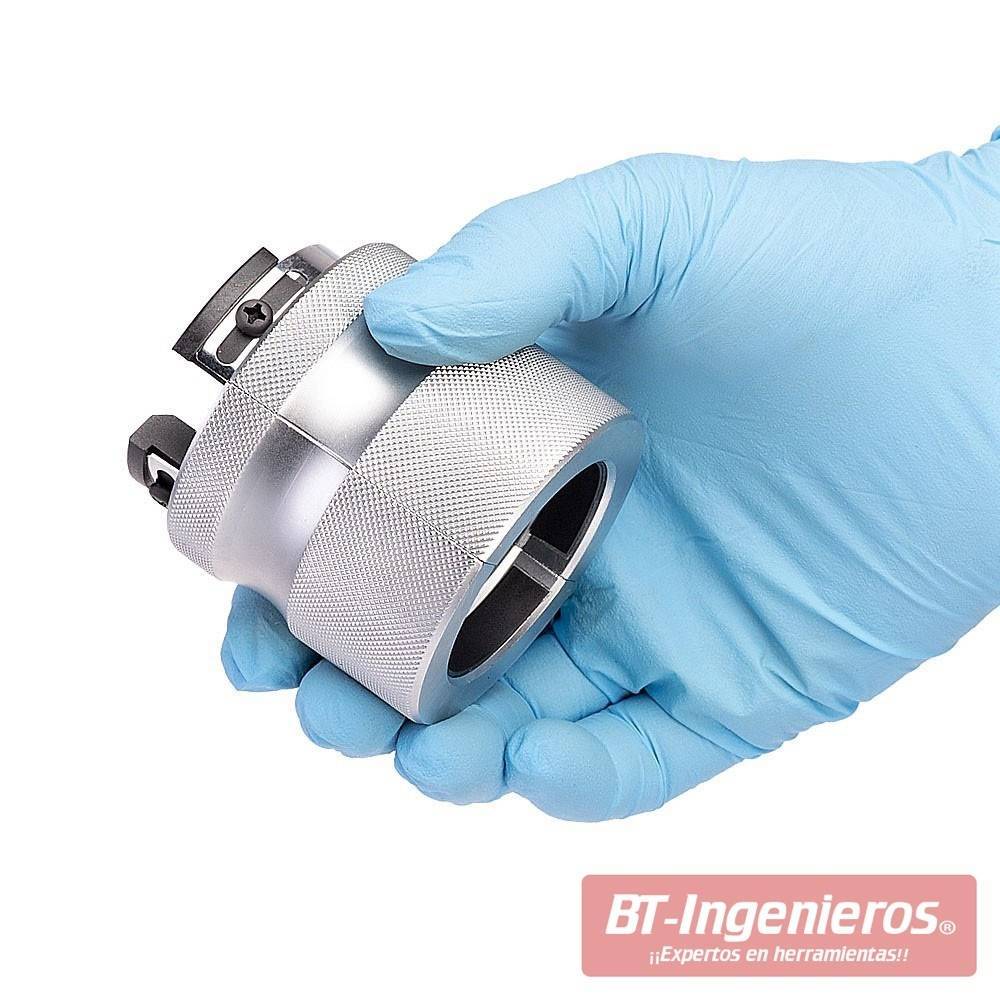 Instalador de retenes de horquilla ajustable sujeto con la mano