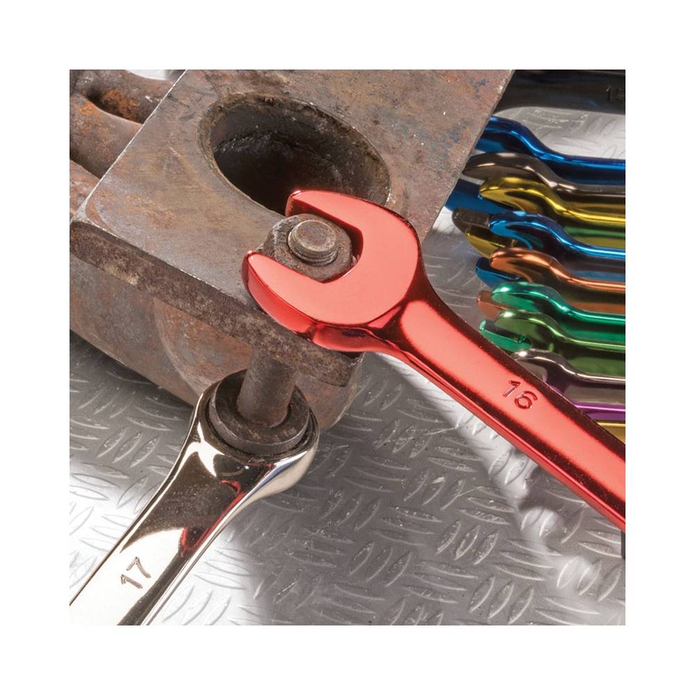 Llaves combinadas de colores Draper Expert Hi-Torq. 13 Piezas