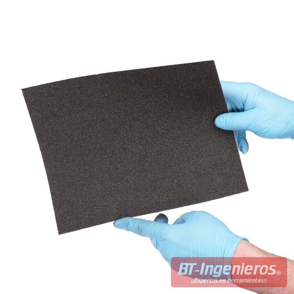 Papel de lija de óxido de aluminio de grano 220, 4-1/2 pulgadas x 5-1/2  pulgadas, hoja (100 hojas) por X1 Abrasives