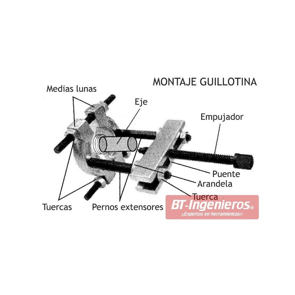 Kit extractor de rodamientos pequeños. 9 piezas