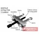 Kit extractor de rodamientos pequeños. 9 piezas