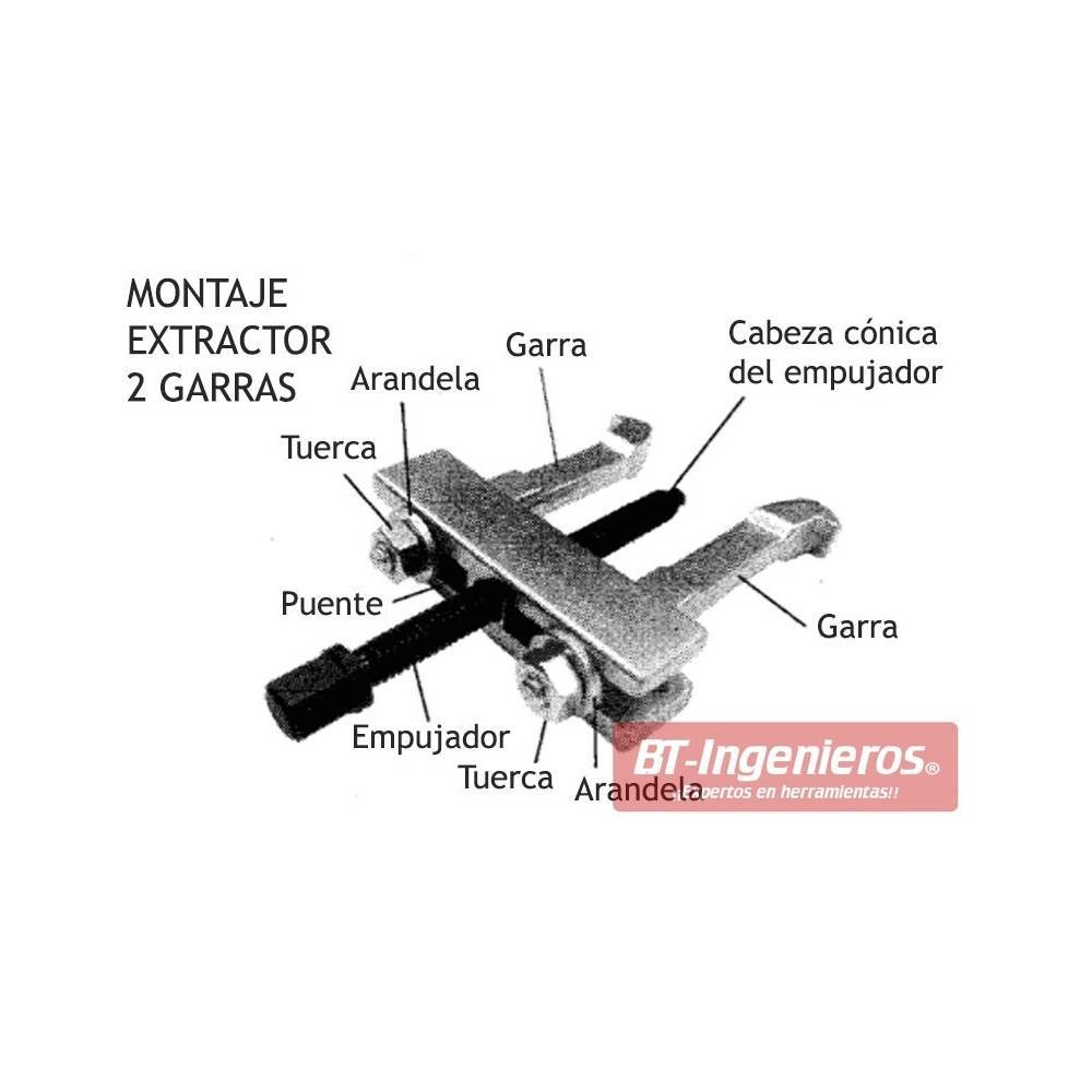 Kit extractor de rodamientos pequeños. 9 piezas