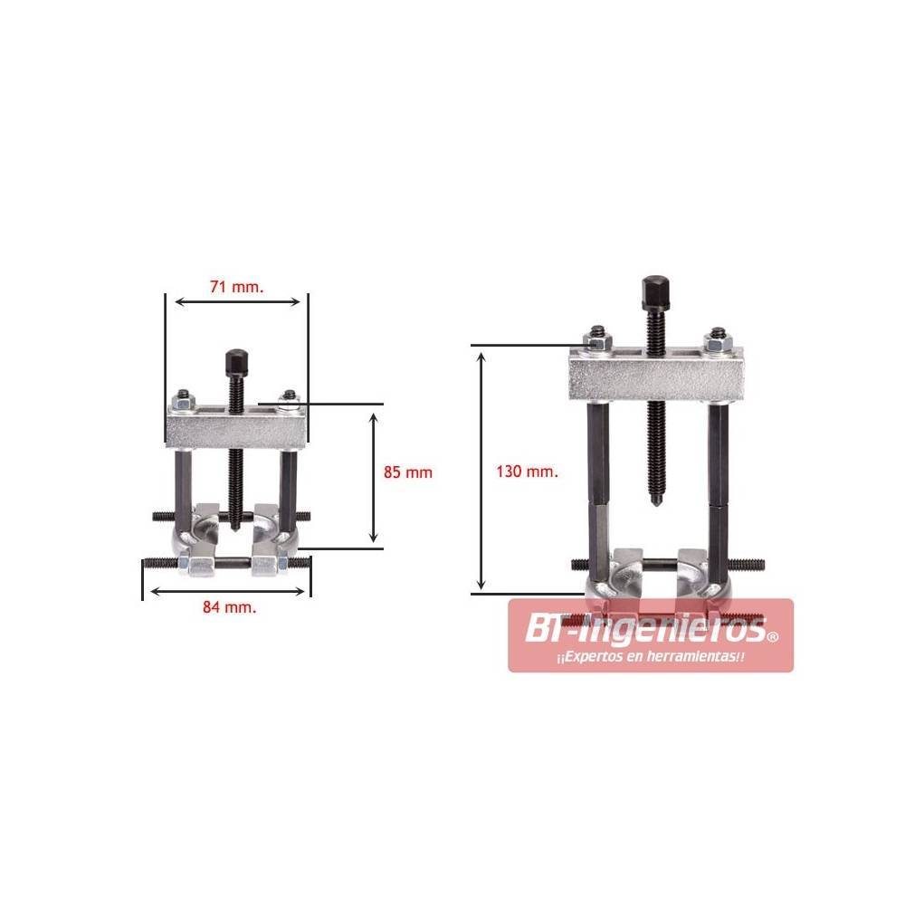 Kit extractor de rodamientos pequeños. 9 piezas