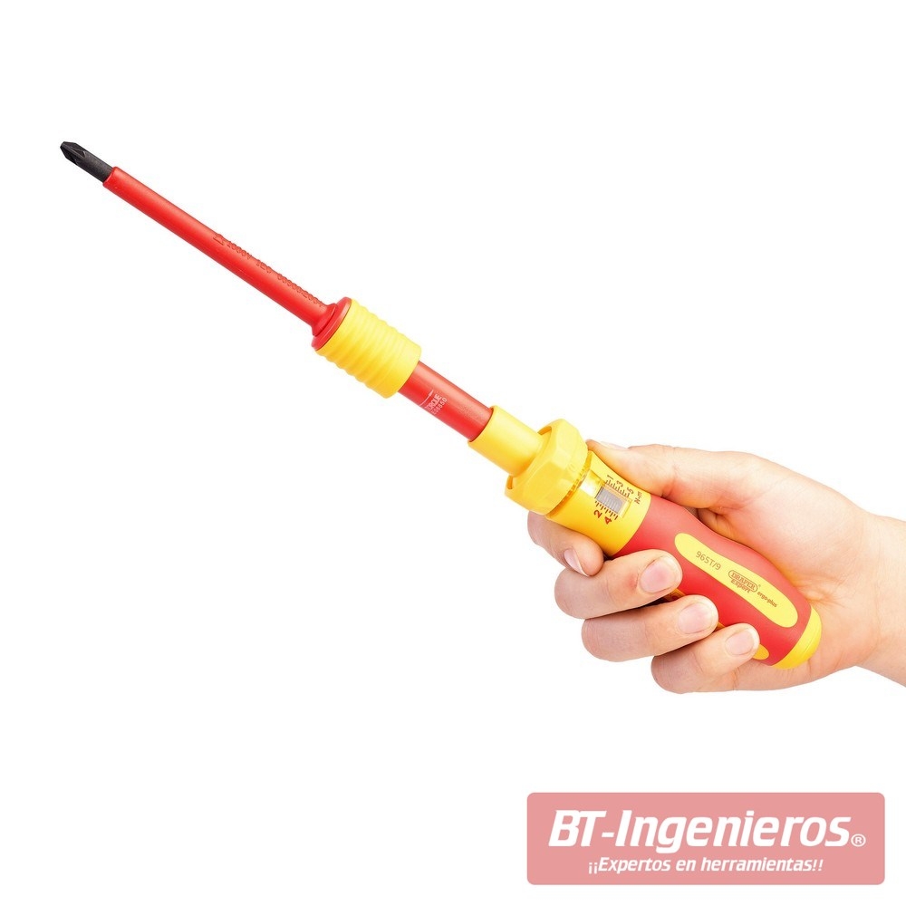 Sistema de cambio de puntas rápido.