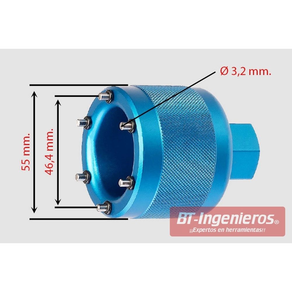 Extractor tapón horquilla ohlins. Medidas